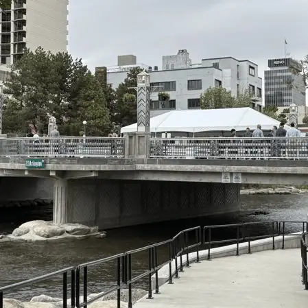 The Arlington Avenue bridge over the Truckee River in downtown Reno